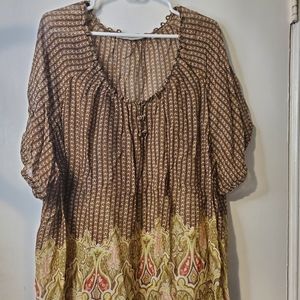 Beautiful Earth Tone Color Blouse